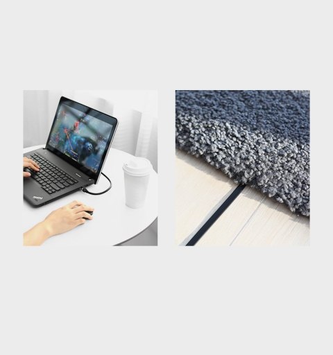 Płaski patchcord kabel przewód sieciowy Ethernet RJ45 Cat 6 UTP 1000 Mbps 0,5m Płaski patchcord kabel przewód sieciowy Ethernet RJ45 Cat 6 UTP 1000 Mbps 0,5m