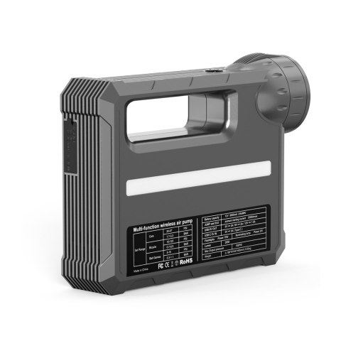 4w1 Rozruch auta Jump Starter + powerbank 8000mAh + kompresor + latarka LED - czarny 4w1 Rozruch auta Jump Starter + powerbank 8000mAh + kompresor + latarka LED - czarny
