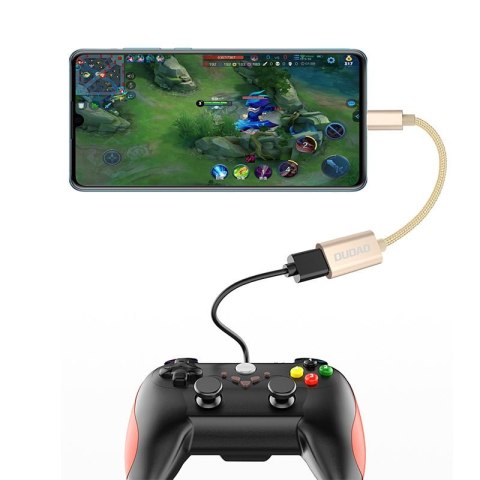 Adapter przejściówka kabel OTG z USB na micro USB szary Adapter przejściówka kabel OTG z USB na micro USB szary
