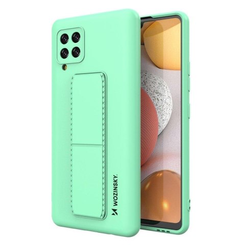 Silikonowe etui z podstawką etui Samsung Galaxy A42 5G Kickstand Case miętowe Silikonowe etui z podstawką etui Samsung Galaxy A42 5G Kickstand Case miętowe