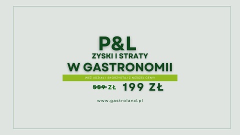 Finanse w gastronomii - szkolenie online - 26 listopada Finanse w gastronomii - szkolenie online - 26 listopada