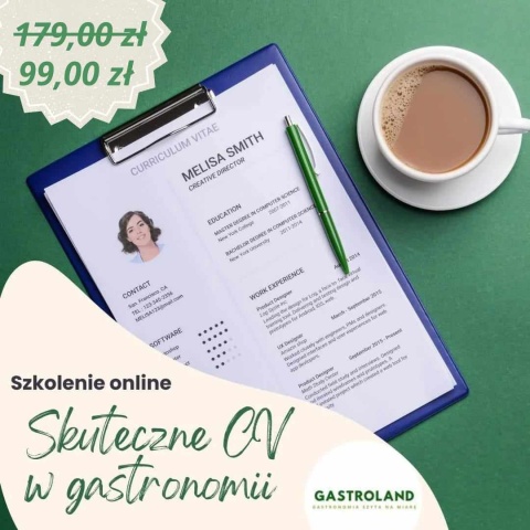 Skuteczne CV w gastronomii - konsultacja godzinna, gotowe cv