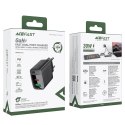 Ładowarka sieciowa A98 sieciowa GaN USB-A USB-C PD 30W - czarna