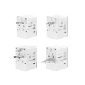 Uniwersalna ładowarka adapter podróżny 35W EU / UK / AUS / US / JP 3x USB-C 2x USB-A - biały
