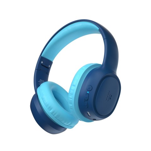 Słuchawki bezprzewodowe KH02 Bluetooth dla dzieci bezpieczne z kontrolą głośności - niebieskie Słuchawki bezprzewodowe KH02 Bluetooth dla dzieci bezpieczne z kontrolą głośności - niebieskie