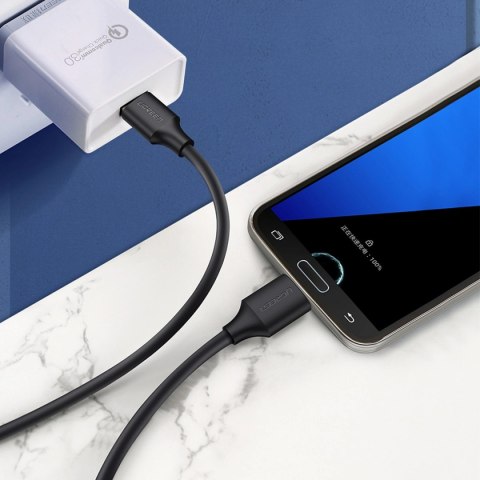 Kabel przewód USB-A 3.0 - micro USB-B 0.5m - czarny Kabel przewód USB-A 3.0 - micro USB-B 0.5m - czarny