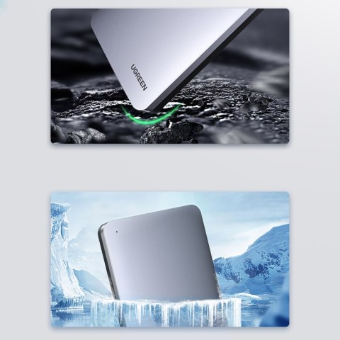 Kieszeń na dysk twardy 2.5'' SATA 3.0 6Gbps + kabel USB-C 0.5m - srebrny Kieszeń na dysk twardy 2.5'' SATA 3.0 6Gbps + kabel USB-C 0.5m - srebrny
