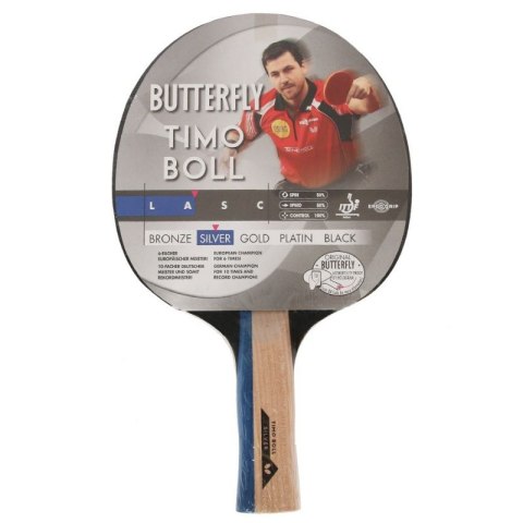Rakietka do tenisa stołowego Butterfly Timo Boll Silver 85015 AN- anatomiczny Rakietka do tenisa stołowego Butterfly Timo Boll Silver 85015 AN- anatomiczny
