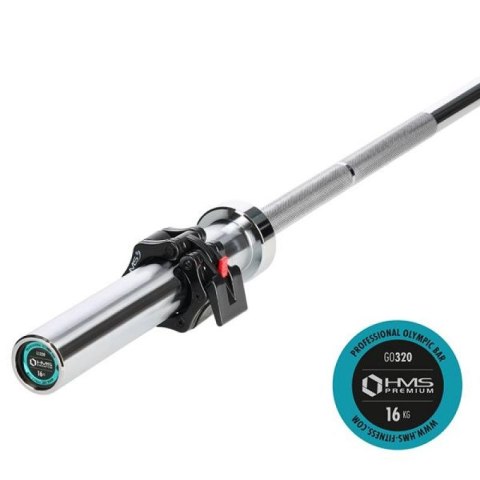Gryf olimpijski HMS LOCK JAW BLACK 183 cm GO320 N/A Gryf olimpijski HMS LOCK JAW BLACK 183 cm GO320 N/A