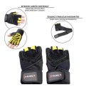Rękawice na siłownię Black/Yellow HMS RST01 r.XXL N/A