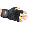 Rękawice na siłownię Black/Yellow HMS RST01 r.XXL N/A
