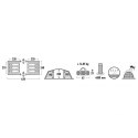 Namiot High Peak Tauris 6 szary 11562 N/A