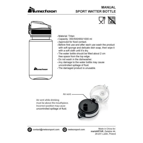 Bidon Meteor 74579-74580 uniw Bidon Meteor 74579-74580 uniw