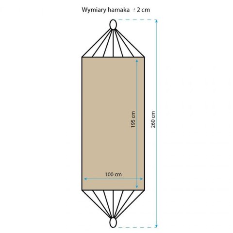 Hamak Classic Royokamp 1 osobowy 200x100 cm 1021065 N/A Hamak Classic Royokamp 1 osobowy 200x100 cm 1021065 N/A