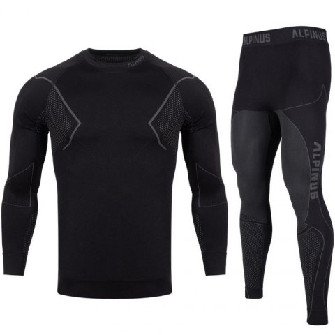 Bielizna termoaktywna Alpinus Active Base Layer Set czarno-szara M GT43257 L Bielizna termoaktywna Alpinus Active Base Layer Set czarno-szara M GT43257 L