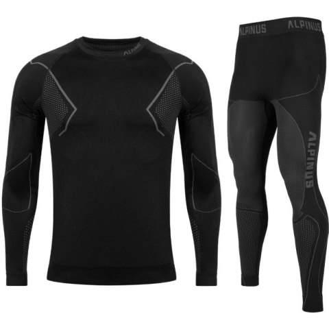 Bielizna termoaktywna Alpinus Active Base Layer Set czarno-szara M GT43257 L Bielizna termoaktywna Alpinus Active Base Layer Set czarno-szara M GT43257 L