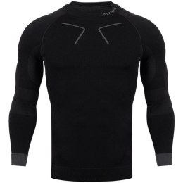 Koszulka termoaktywna Alpinus Tactical Base Layer czarno-szara M GT43219 S