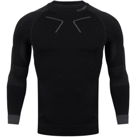 Koszulka termoaktywna Alpinus Tactical Base Layer czarno-szara M GT43219 S Koszulka termoaktywna Alpinus Tactical Base Layer czarno-szara M GT43219 S