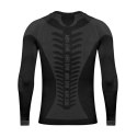 Koszulka termoaktywna Alpinus Tactical Base Layer czarno-szara M GT43219 S