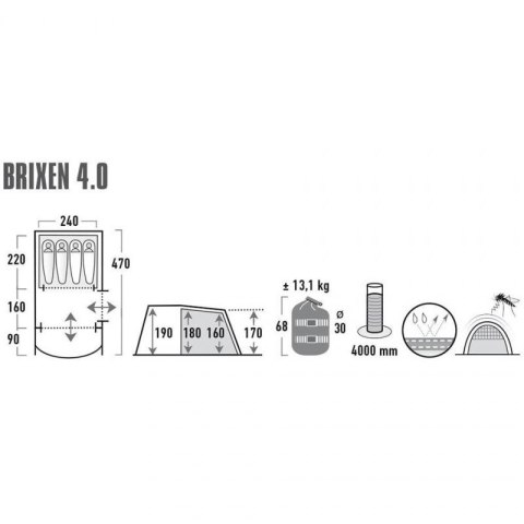 Namiot High Peak Brixen 4.0 11815 N/A Namiot High Peak Brixen 4.0 11815 N/A