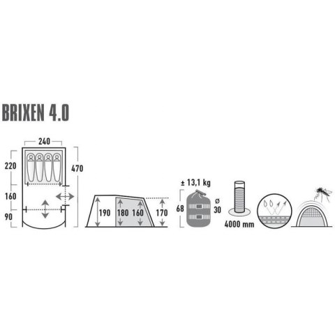 Namiot High Peak Brixen 4.0 11815 N/A Namiot High Peak Brixen 4.0 11815 N/A
