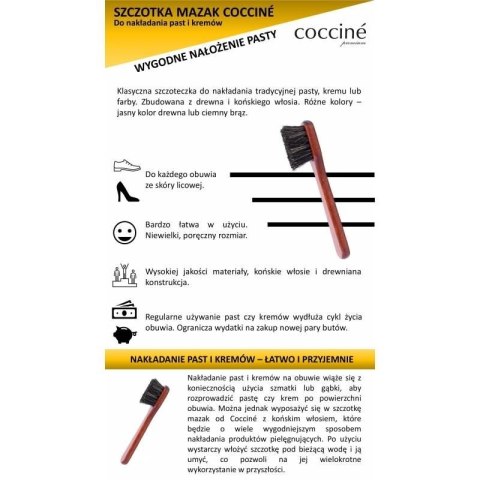 Szczotka do butów mazak Coccine mała DA0248 N/A Szczotka do butów mazak Coccine mała DA0248 N/A