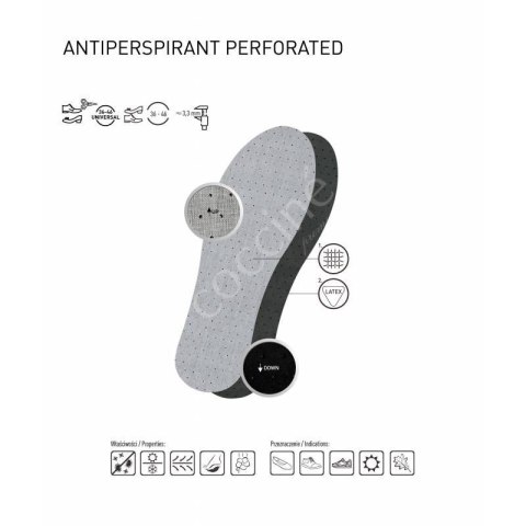 Wkładki do butów Coccine Antiperspirant Perforated DA0213 36 Wkładki do butów Coccine Antiperspirant Perforated DA0213 36