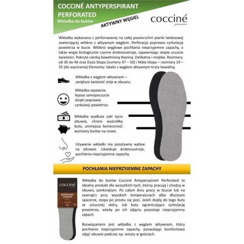 Wkładki do butów Coccine Antiperspirant Perforated DA0213 42 Wkładki do butów Coccine Antiperspirant Perforated DA0213 42