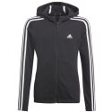 Bluza adidas Essentials 3S Full-zip Hoodie Jr GQ8356 140 cm