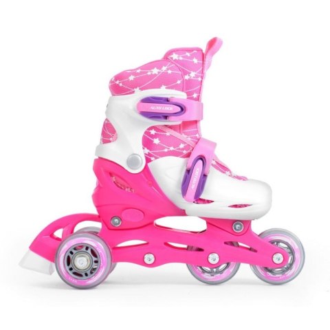 Zestaw SMJ Sport Combo Pink LED: 2w1 wrotko-rolki HS-TNK-000009549 30-33 Zestaw SMJ Sport Combo Pink LED: 2w1 wrotko-rolki HS-TNK-000009549 30-33