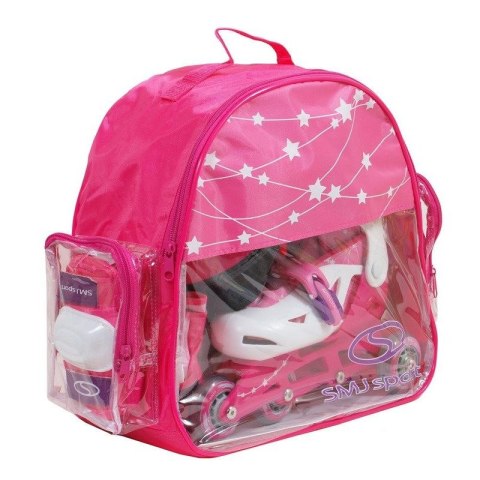 Zestaw SMJ Sport Combo Pink LED: 2w1 wrotko-rolki HS-TNK-000009549 30-33 Zestaw SMJ Sport Combo Pink LED: 2w1 wrotko-rolki HS-TNK-000009549 30-33
