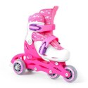 Zestaw SMJ Sport Combo Pink LED: 2w1 wrotko-rolki HS-TNK-000009549 30-33