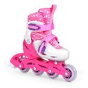 Zestaw SMJ Sport Combo Pink LED: 2w1 wrotko-rolki HS-TNK-000009549 30-33