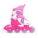 Zestaw SMJ Sport Combo Pink LED: 2w1 wrotko-rolki HS-TNK-000009549 30-33