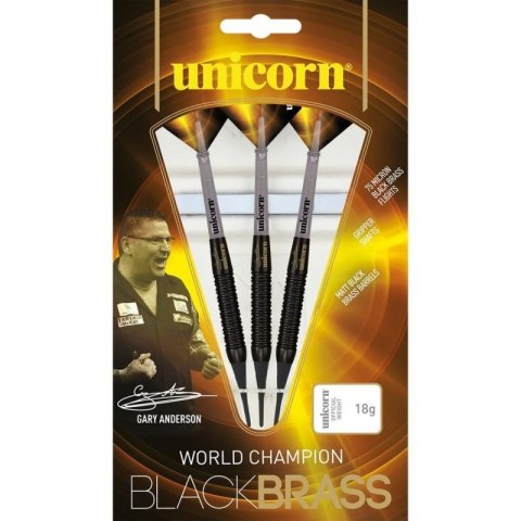 Rzutki soft tip Unicorn Black Brass - Gary Anderson 16g:23661|18g:23662 16 g Rzutki soft tip Unicorn Black Brass - Gary Anderson 16g:23661|18g:23662 16 g
