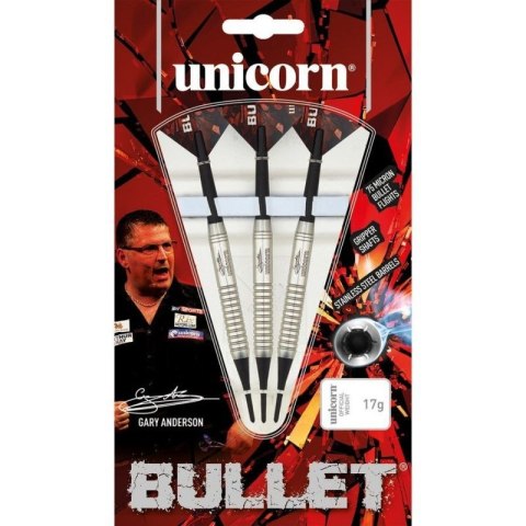 Rzutki soft tip Unicorn Bullet Stainless Steel - Gary Anderson 17g:23522|19g:23523 17 g Rzutki soft tip Unicorn Bullet Stainless Steel - Gary Anderson 17g:23522|19g:23523 17 g