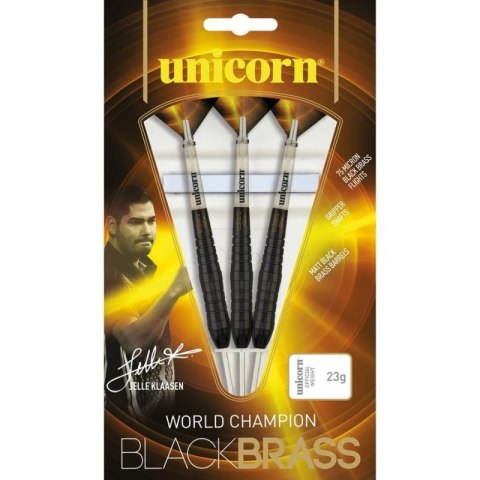Rzutki steel tip Unicorn Black Brass - Jelle Klaasen 21g:27670|23g:27671|25g:27672 23 g Rzutki steel tip Unicorn Black Brass - Jelle Klaasen 21g:27670|23g:27671|25g:27672 23 g