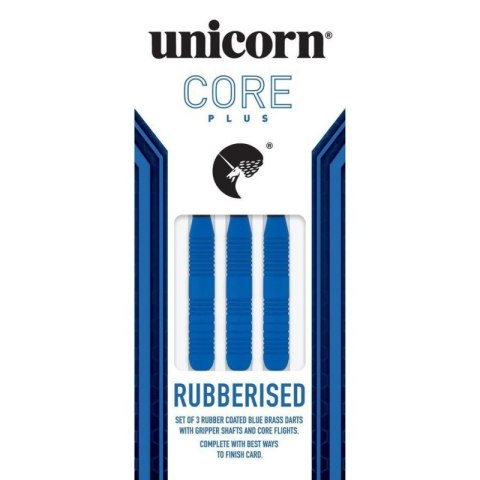 Rzutki steel tip Unicorn Core Plus - Blue Rubberised Brass 21g:8650|23g:8651|25g:8652 23 g Rzutki steel tip Unicorn Core Plus - Blue Rubberised Brass 21g:8650|23g:8651|25g:8652 23 g