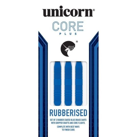 Rzutki steel tip Unicorn Core Plus - Blue Rubberised Brass 21g:8650|23g:8651|25g:8652 23 g Rzutki steel tip Unicorn Core Plus - Blue Rubberised Brass 21g:8650|23g:8651|25g:8652 23 g