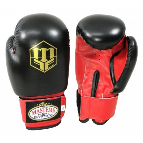 Rękawice bokserskie MASTERS - RPU-2A 01152-0302 czarno - czerwone+6 oz Rękawice bokserskie MASTERS - RPU-2A 01152-0302 czarno - czerwone+6 oz
