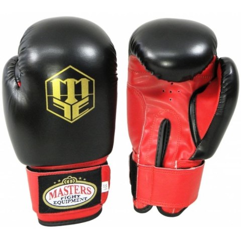 Rękawice bokserskie MASTERS - RPU-2A 01152-0302 czarno - czerwone+8 oz Rękawice bokserskie MASTERS - RPU-2A 01152-0302 czarno - czerwone+8 oz