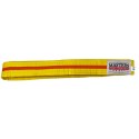 Pas do kimona MASTERS żółty z pomarańczową lamówką 06224-280040704 280 cm