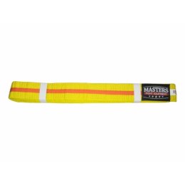 Pas do kimona MASTERS żółty z pomarańczową lamówką 06224-280040704 300 cm