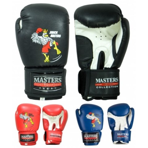 Rękawice bokserskie Masters Collection Rpu-Mjc Jr 01255-02-8 czarny+10 oz