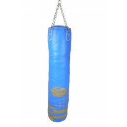 Worek bokserski skórzany 150/35 cm pusty WWS-STAR niebieski
