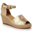 Sandały espadryle na koturnie eVento W EVE68A złote 38 Sandały espadryle na koturnie eVento W EVE68A złote 38