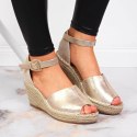 Sandały espadryle na koturnie eVento W EVE68A złote 38 Sandały espadryle na koturnie eVento W EVE68A złote 38