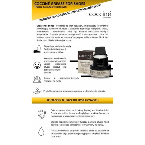 Preparat Coccine czarny tłuszcz do skór licowych DA0242A N/A Preparat Coccine czarny tłuszcz do skór licowych DA0242A N/A