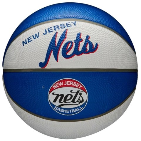 Piłka Wilson NBA Team Retro Brooklyn Nets Mini Ball WTB3200XBBRO 3 Piłka Wilson NBA Team Retro Brooklyn Nets Mini Ball WTB3200XBBRO 3