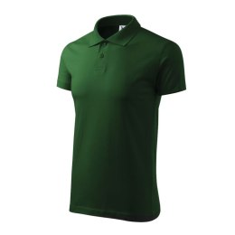 Koszulka polo Malfini Single J. M MLI-20206 zieleń butelkowa L